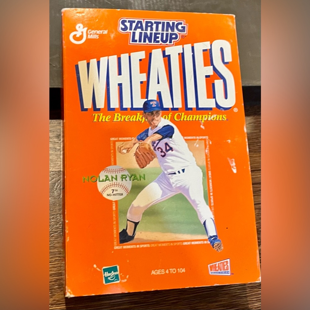 NIB 2000 Wheaties Starting Lineup Texas Rangers Nolan Ryan Figure & Medallion